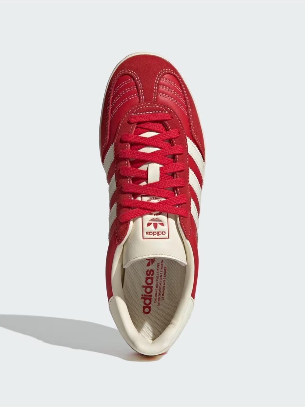 Adidas Men’s Gazelle Indoor “Better Scarlet/Cream White/Gold Metallic” JQ8384 - Picture 4 of 7